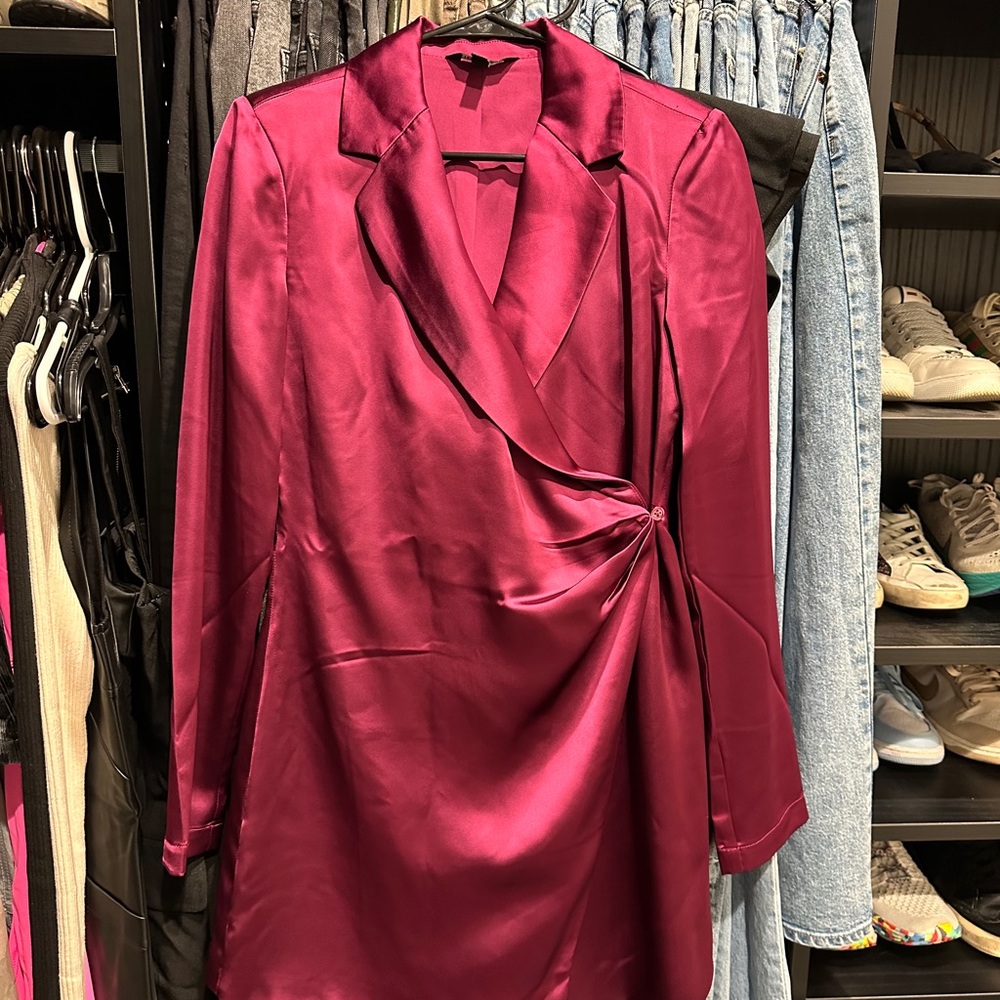 Steve Madden blazer dress plum size XS